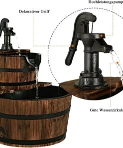 Costway Brunnen Holz Gartenbrunnen -Gartenaccessoires Verkäufe 2022 82ce6e9c72424081be0ccd52a906dac2