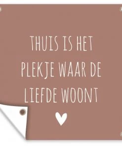 MuchoWow Outdoor-Poster 100x100 Das Zuhause