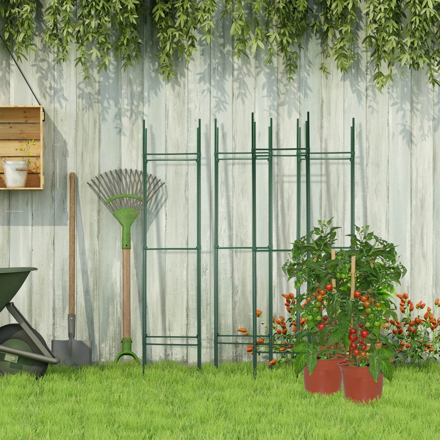 Relaxdays Rankhilfe 4er Set 150 cm 4 Relaxdays Rankhilfe 4er Set 150 cm – Bild 2