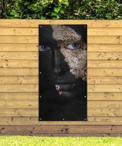 MuchoWow Outdoor-Poster 80x160 Frau - Schwarz -Gartenaccessoires Verkäufe 2022 8bfbf20255f24d38977c822caee1aabb