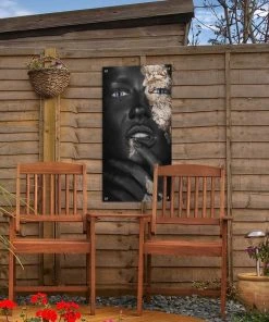 MuchoWow Outdoor-Poster 30x60 Frau - Blattgold -Gartenaccessoires Verkäufe 2022 8f996299b7cb41f79416238adf0f2cd0