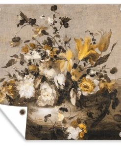 MuchoWow Outdoor-Poster 100x100 Blumen - Alte