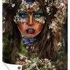 MuchoWow Outdoor-Poster 80x120 Frau - Blumen -