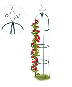 Relaxdays Rankhilfe Obelisk hoch