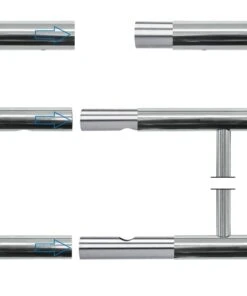 ECD Germany Französischer Balkon glänzend 90x225 cm - Silber - Tiefe: 225 cm -Gartenaccessoires Verkäufe 2022 93c38d1ec8e946bd97907fe75d8f86bd