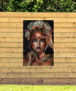 MuchoWow Outdoor-Poster 80x120 Blumen - Frau - -Gartenaccessoires Verkäufe 2022 93c43bd365f54c1b8f7b6f3af0c565e1