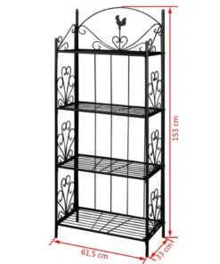 VidaXL Pflanzentreppe Blumenregal Blumenständer - Pflanzentreppe Blumenregal Blumenständer schwarz -Gartenaccessoires Verkäufe 2022 9516dd201cff4001a0025aa9c5eebfc3