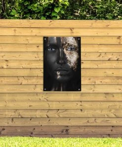 MuchoWow Outdoor-Poster 60x90 Frau - Blattgold -Gartenaccessoires Verkäufe 2022 96a07f07bf1f4f978f39f474bbe483ee