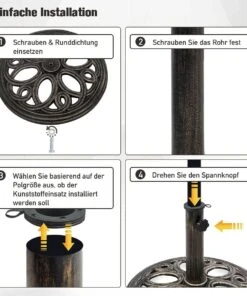 Costway Sonnenschirmständer Marktschirmständer -Gartenaccessoires Verkäufe 2022 974c3b5d96224417895381dc5ef2f3d0