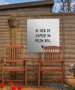 MuchoWow Outdoor-Poster 50x50 Ich habe den -Gartenaccessoires Verkäufe 2022 9988ad5d31a14f0dbc7b53d810aec84e