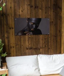 MuchoWow Outdoor-Poster 80x40 Frau - Schwarz - -Gartenaccessoires Verkäufe 2022 99cbb3342ca54d5bb1994587b8ffdf0d