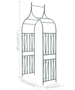 VidaXL Gartenbogen - vidaXL Rosenbogen mit Deko-Spitzen Dunkelgrün -Gartenaccessoires Verkäufe 2022 99fe2d97a62340c7ab1798ab294fe5b7