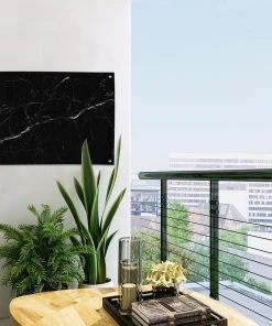 MuchoWow Outdoor-Poster 60x40 Marmor - Schwarz -Gartenaccessoires Verkäufe 2022 9c570d38df624bb892ad16f3ade6e16c