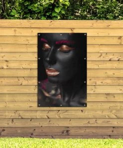 MuchoWow Outdoor-Poster 80x120 Frau - Make-up -Gartenaccessoires Verkäufe 2022 9e34f7bfc9194b1b9bda13615361b710
