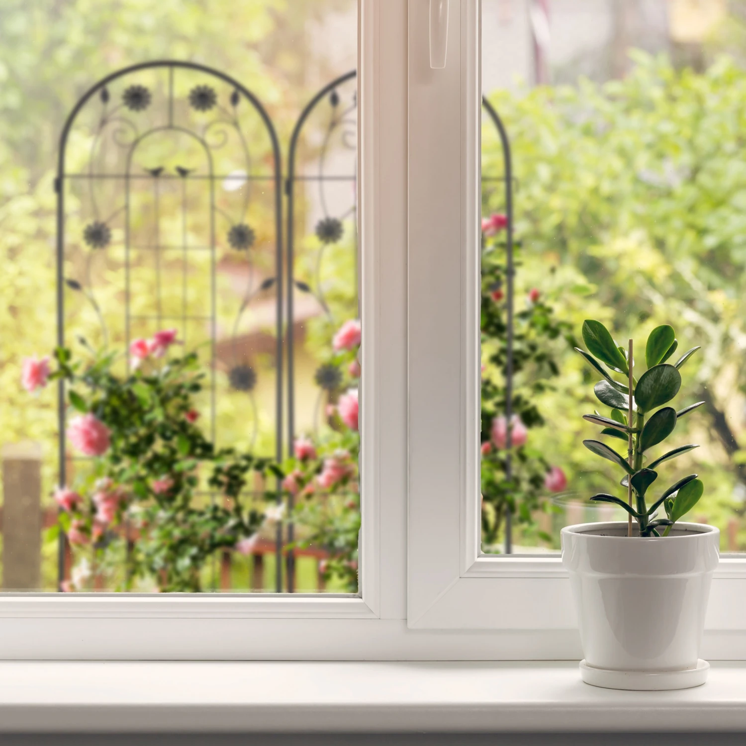 Relaxdays Rankgitter 2er Set 200 cm 6 Relaxdays Rankgitter 2er Set 200 cm – Bild 4