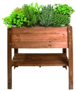 Dynamic24 Holz Hochbeet Pflanzkasten