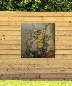 MuchoWow Outdoor-Poster 100x100 Große Vase mit -Gartenaccessoires Verkäufe 2022 9ed5c063d5254624a8a85babdcccf244