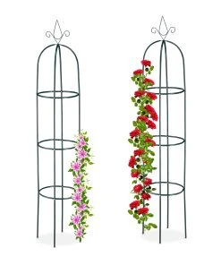 Relaxdays Rankhilfe 200 cm 2er Set