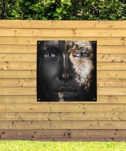 MuchoWow Outdoor-Poster 100x100 Frau - -Gartenaccessoires Verkäufe 2022 9f81c26c87474e81bb8aba3c393742a5