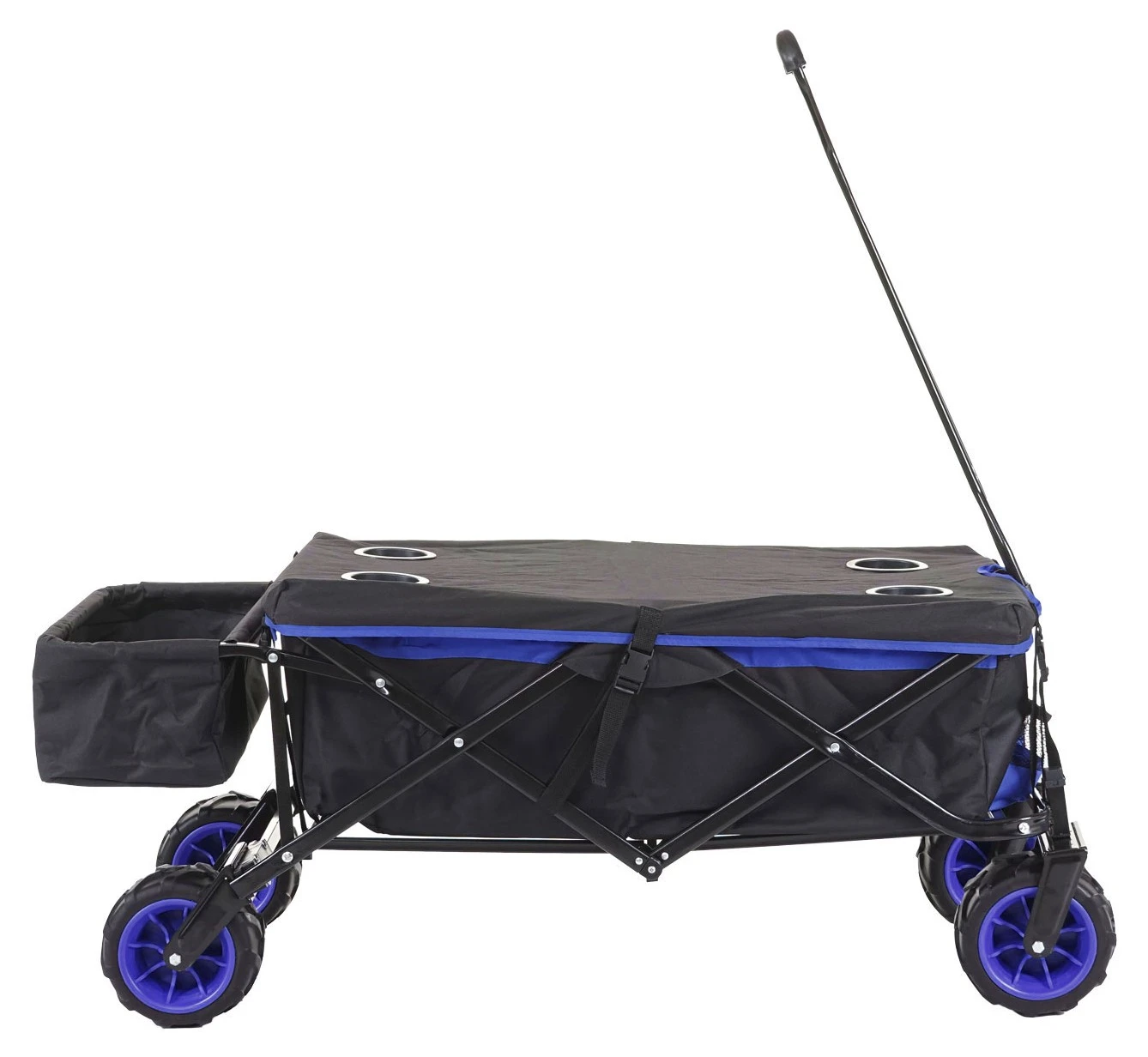 Bollerwagen HWC-E62 Hecktasche - Schwarz - Blau 5 Bollerwagen HWC-E62 Hecktasche - Schwarz - Blau – Bild 3