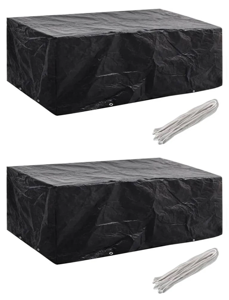 VidaXL Gartenmöbel-Abdeckungen 2 Stk. - vidaXL Gartenmöbel-Abdeckungen 2 Stk. 8 Ösen 200x160x70 cm 3 VidaXL Gartenmöbel-Abdeckungen 2 Stk. - vidaXL Gartenmöbel-Abdeckungen 2 Stk. 8 Ösen 200x160x70 cm