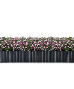 En.casa Pflanzbeet Zevenaar - Anthrazit - Tiefe: 174 cm