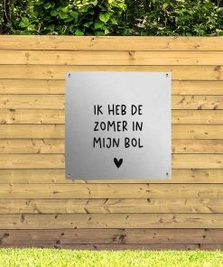 MuchoWow Outdoor-Poster 100x100 Ich habe den -Gartenaccessoires Verkäufe 2022 a3a922c8aba745e990eaa9a8e349d168