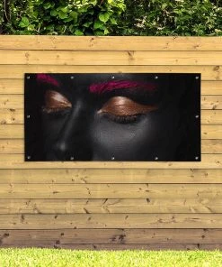 MuchoWow Outdoor-Poster 200x100 Frau - Make-up -Gartenaccessoires Verkäufe 2022 a43fedf24fe0444d99c1ca0e507d12b9