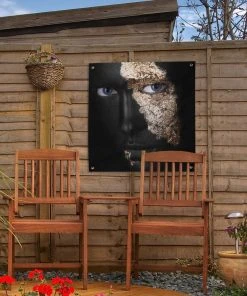 MuchoWow Outdoor-Poster 50x50 Frau - Schwarz - -Gartenaccessoires Verkäufe 2022 a667d7ca3c26491da4a46850182a0e4b