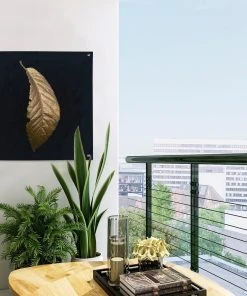 MuchoWow Outdoor-Poster 50x50 Blätter - Gold - -Gartenaccessoires Verkäufe 2022 a78842294b0c4fdfb026fa3675f8cab5