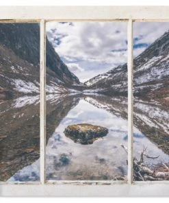 MuchoWow Outdoor-Poster 90x60 Aussicht - Berg