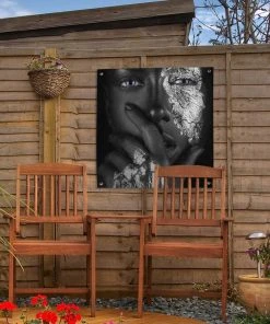 MuchoWow Outdoor-Poster 50x50 Weiblich - -Gartenaccessoires Verkäufe 2022 a8f44908b4064d74b128dadba7de37d4