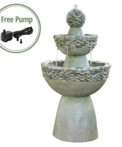 Teamson home 3-stufiger Wasserbrunnen FI0030AA-EU -Gartenaccessoires Verkäufe 2022 a937dfcee0cc4f838a778001bb1e3c63