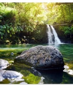 MuchoWow Outdoor-Poster 90x60 Wasserfall -