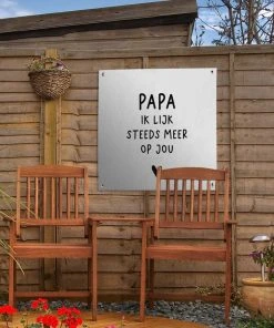 MuchoWow Outdoor-Poster 50x50 Daddy - -Gartenaccessoires Verkäufe 2022 abb45351820840e09b9d625071084ba9