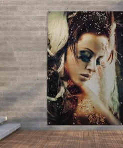 MuchoWow Outdoor-Poster 120x180 Frau - Gold - -Gartenaccessoires Verkäufe 2022 ac5c3661bdf94fd49d991300e32e5f4e