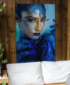 MuchoWow Outdoor-Poster 80x120 Frau - Gold - -Gartenaccessoires Verkäufe 2022 ad80603dc93847eb84b657a13e369395