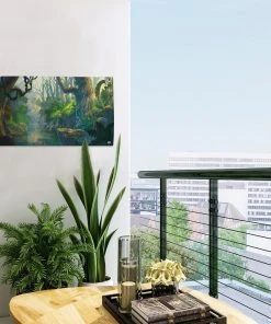 MuchoWow Outdoor-Poster 60x30 Wald - Fluss - -Gartenaccessoires Verkäufe 2022 afb44cc72826448a9d8c35a1d37a04b0