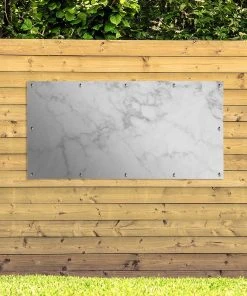 MuchoWow Outdoor-Poster 200x100 Marmor - Weiß -Gartenaccessoires Verkäufe 2022 b077f16da0a34231a6badcbb1110b493