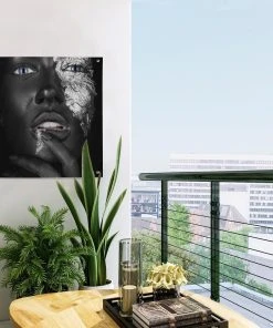 MuchoWow Outdoor-Poster 50x50 Frau - Silber - -Gartenaccessoires Verkäufe 2022 b225b39a5012435fa1024eabab48efc3