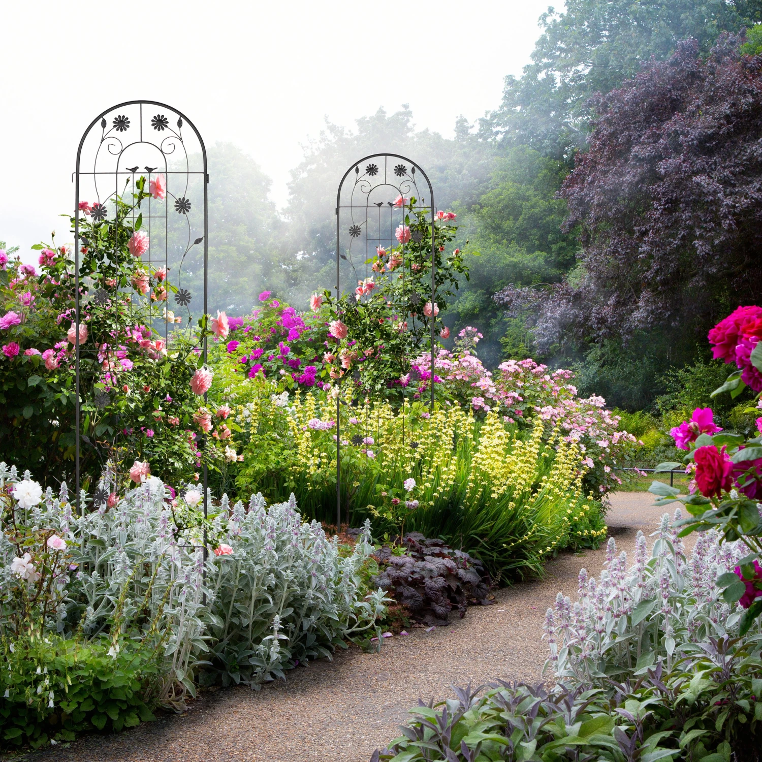 Relaxdays Rankgitter 2er Set 200 cm 4 Relaxdays Rankgitter 2er Set 200 cm – Bild 2