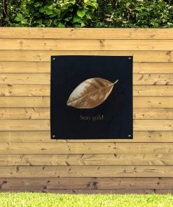 MuchoWow Outdoor-Poster 100x100 Blatt - Gold - -Gartenaccessoires Verkäufe 2022 b4086090fc1e4121ad5b49484960c415