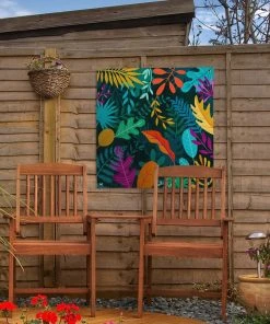 MuchoWow Outdoor-Poster 50x50 Dschungel - -Gartenaccessoires Verkäufe 2022 b47bbc8ead764cac99f0c9838c48b0eb