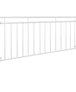 ECD Germany Französischer Balkon Weiß 90x184cm
