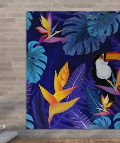 MuchoWow Outdoor-Poster 200x200 Tukan - Blumen -Gartenaccessoires Verkäufe 2022 b4f50ff815e1484a8ff30460da7235b0