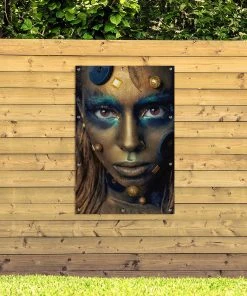 MuchoWow Outdoor-Poster 80x120 Frau - Gold - -Gartenaccessoires Verkäufe 2022 b5d1c3e6869849b685f6562d7207f126