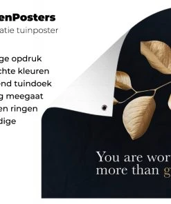 MuchoWow Outdoor-Poster 100x100 Blätter - Gold -Gartenaccessoires Verkäufe 2022 b69719a6b88745279758a71c5394d89a.cropped 45 19 1455 962.processed