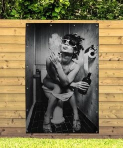 MuchoWow Outdoor-Poster 120x180 Frau - Rauchen -Gartenaccessoires Verkäufe 2022 b795289087bb404bac489ee233916d18