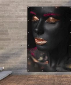 MuchoWow Outdoor-Poster 120x180 Frau - Make-up -Gartenaccessoires Verkäufe 2022 baf40795ac804fe8bffed46538d138a1