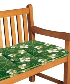 Best Freizeitmöbel Bankauflage Bregenz - Floral gemustert - Grün